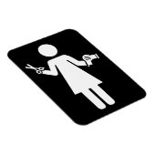 Symbool voor hairdresser magneet (Rechterzijde)