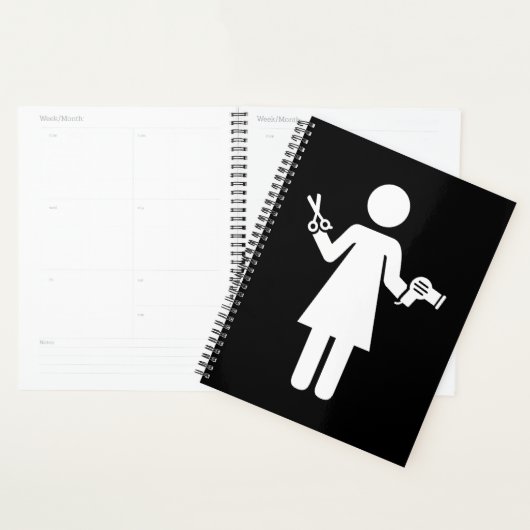 Symbool voor hairdresser planner (Display)