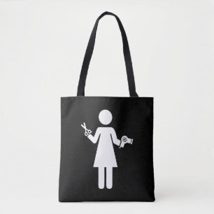 Symbool voor hairdresser tote bag