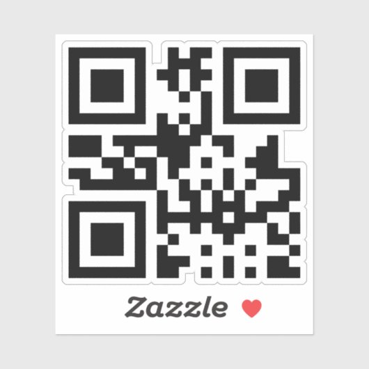 Symbool voor hart en hart — QR-code Sticker (Vel)