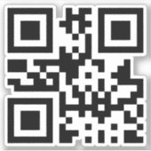 Symbool voor hart en hart — QR-code Sticker (Voorkant)