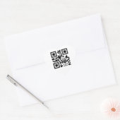 Symbool voor hart en hart — QR-code Sticker (Envelop)