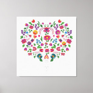 Symbool voor hartvorm canvas afdruk