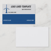 Symbool voor het diagram met het diagram met vlieg visitekaartje (Voorkant / Achterkant)