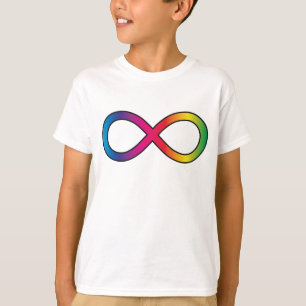 Symbool voor ineindigheid in neurodiversiteit t-shirt