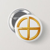 Symbool voor inheemse spiritualiteit ronde button 5,7 cm (Voorkant /achterkant)