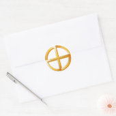 Symbool voor inheemse spiritualiteit ronde sticker (Envelop)