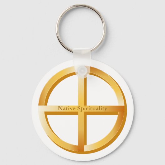 Symbool voor inheemse spiritualiteit sleutelhanger (Voorkant)