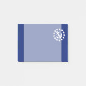 Symbool voor jachtvlag Anchor sterren op blauw Post-it® Notes (Voorkant)