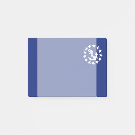 Symbool voor jachtvlag Anchor sterren op blauw Post-it® Notes (Voorkant)