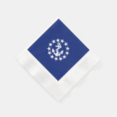 Symbool voor jachtvlag Anchor sterren op blauw Servet (Hoek)