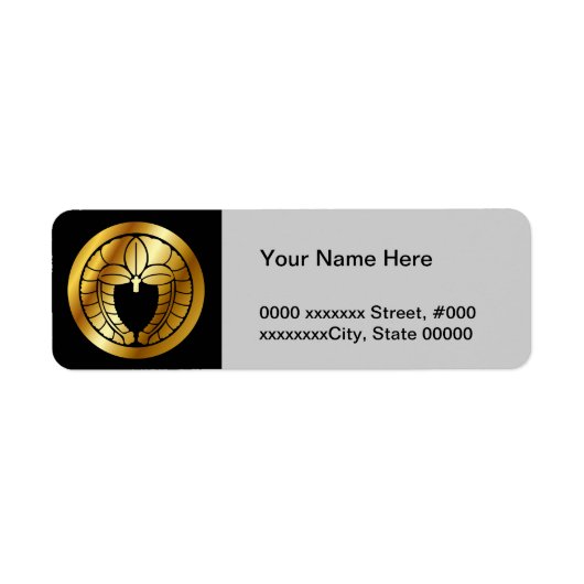 Symbool voor Japanse familiekust (KAMON) Etiket (Voorkant)