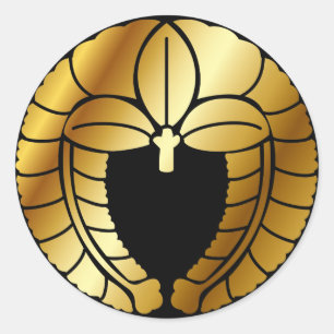 Symbool voor Japanse familiekust (KAMON) Ronde Sticker