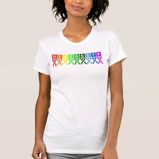 Symbool voor kleurrijke diversiteit t-shirt (Voorkant)
