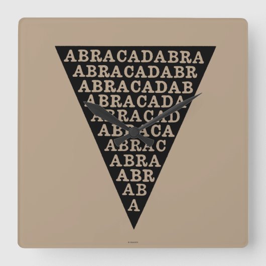 Symbool voor koortspreventie vierkante klok (Voorkant)