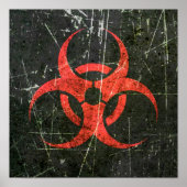 Symbool voor kruisgevaar poster (Voorkant)