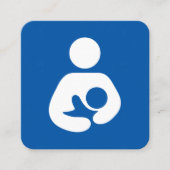 Symbool voor Lactation Consultant Vierkante Visitekaartje (Voorkant)