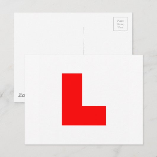 Symbool voor leerling briefkaart (Voorkant / Achterkant)