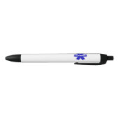 Symbool voor levensstandaard blauwe inkt pen (Bodem)