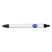 Symbool voor levensstandaard blauwe inkt pen (Voorkant)