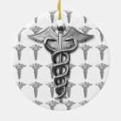 Symbool voor medisch beroep keramisch ornament (Achterkant)