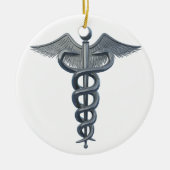 Symbool voor medisch beroep keramisch ornament (Voorkant)
