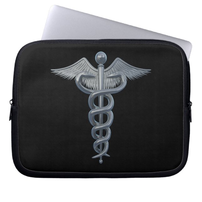 Symbool voor medisch beroep laptop sleeve (Voorkant)