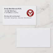 Symbool voor medisch beroepsbeoefenaar geregistree visitekaartje (Voorkant / Achterkant)