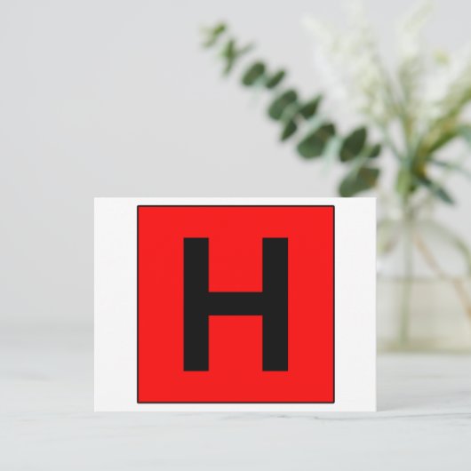 Symbool voor medische arts briefkaart (Staand voorkant)