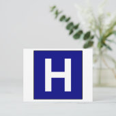 Symbool voor medische arts briefkaart (Staand voorkant)