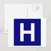 Symbool voor medische arts briefkaart (Voorkant / Achterkant)