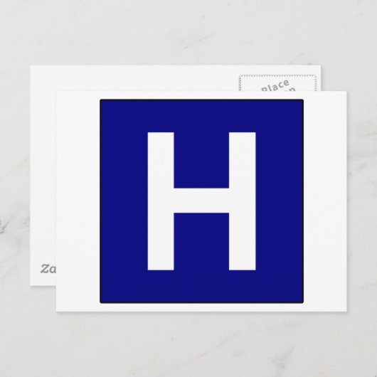 Symbool voor medische arts briefkaart (Voorkant / Achterkant)