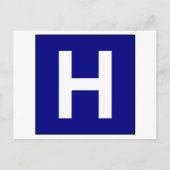 Symbool voor medische arts briefkaart (Voorkant)