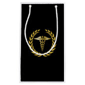 Symbool voor medische verzorging koninklijk goud klein cadeauzakje (Voorkant)