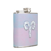 Symbool voor moeder van parelstijlpagina's heupfles (Rechts)