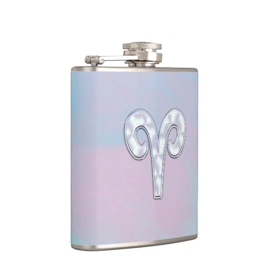 Symbool voor moeder van parelstijlpagina's heupfles (Rechts)