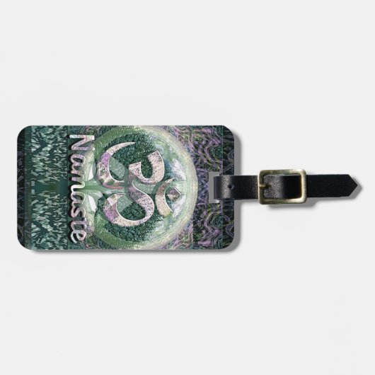 Symbool voor Namaste Vrede Bagagelabel (Voorkant horizontaal)