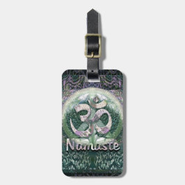 Symbool voor Namaste Vrede Bagagelabel