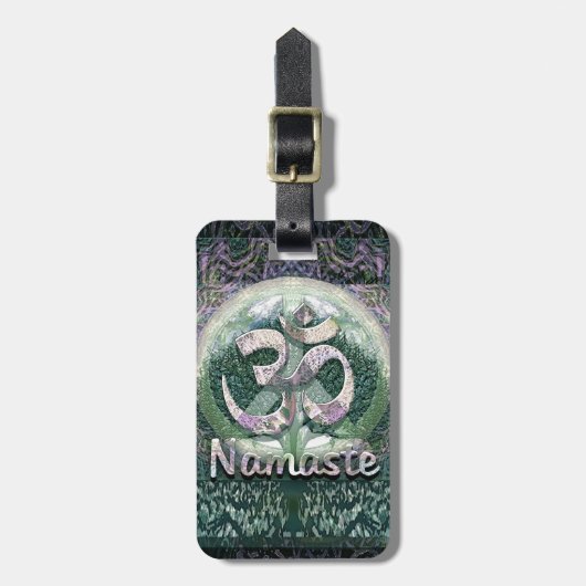 Symbool voor Namaste Vrede Bagagelabel (Voorkant verticaal)