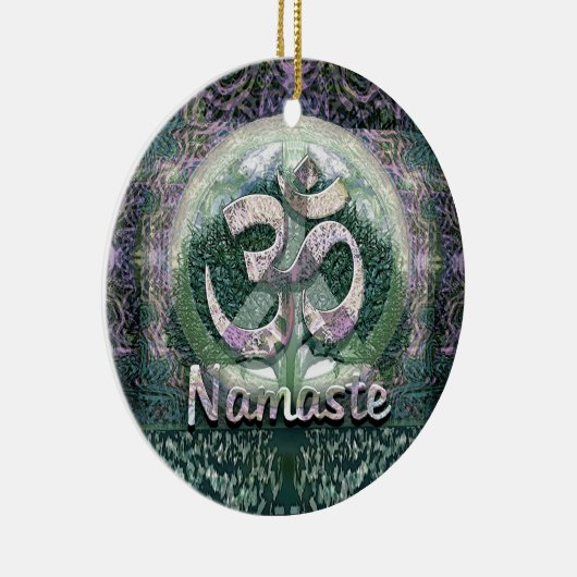 Symbool voor Namaste Vrede Keramisch Ornament (Rechts)