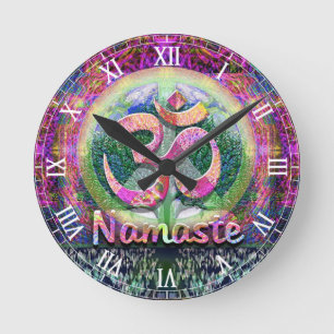 Symbool voor Namaste Vrede Ronde Klok