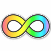 Symbool voor neurodiversiteit sticker (Voorkant)