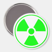 Symbool voor nucleaire radioactieve straling in gr magneet (Voorkant / Achterkant)