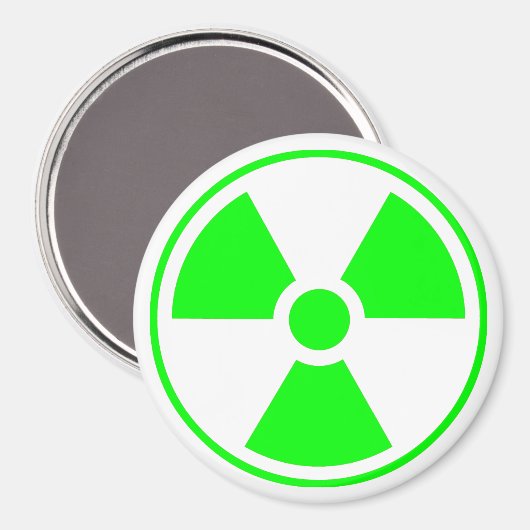 Symbool voor nucleaire radioactieve straling in gr magneet (Voorkant / Achterkant)