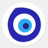 Symbool voor ogen ronde sticker (Voorkant)