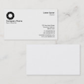 Symbool voor opening/Logo — wit Visitekaartje (Voorkant / Achterkant)