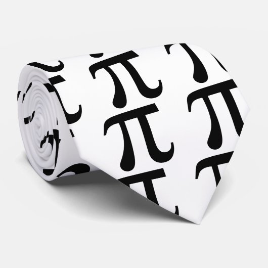 Symbool voor Pi-Wiskunde Stropdas (Opgerold)