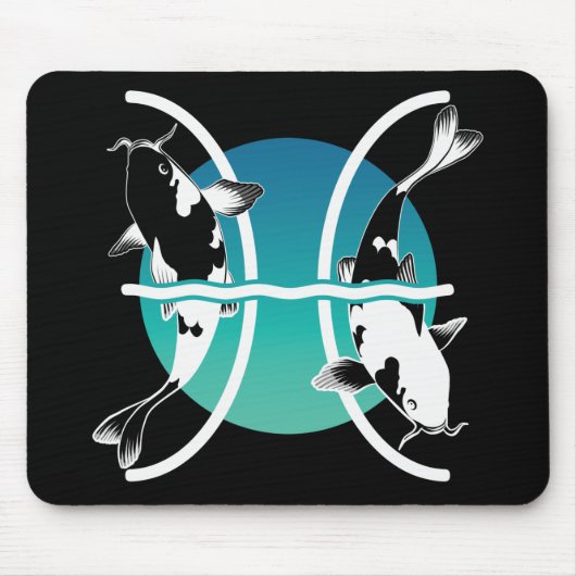 Symbool voor pisces - Astrologisch Zodiabel Muismat (Voorkant)