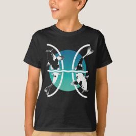 Symbool voor pisces - Astrologisch Zodiabel T-shirt