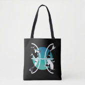 Symbool voor pisces - Astrologisch Zodiabel Tote Bag (Voorkant)